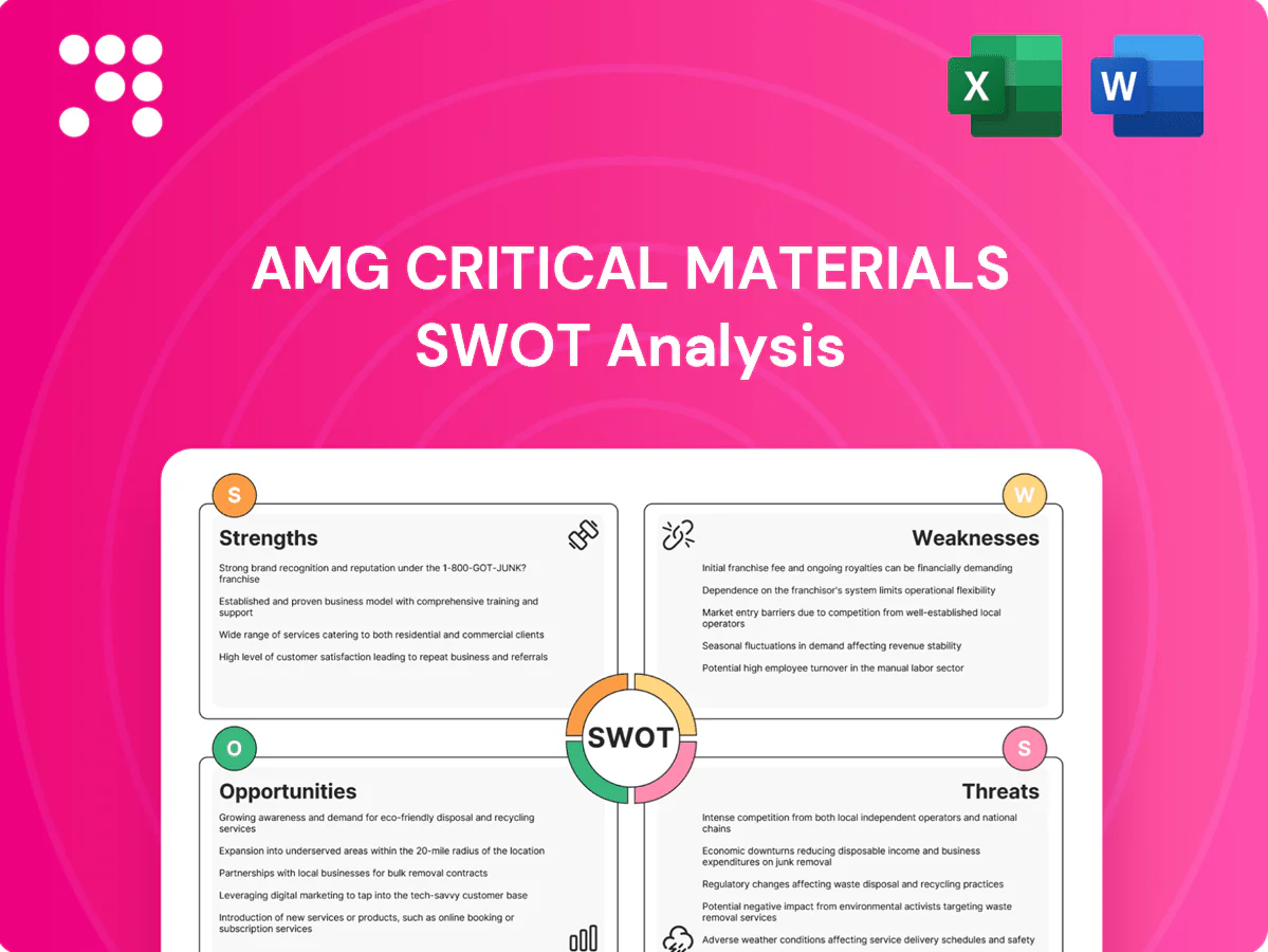 AMG Critical Materials SWOT Analysis