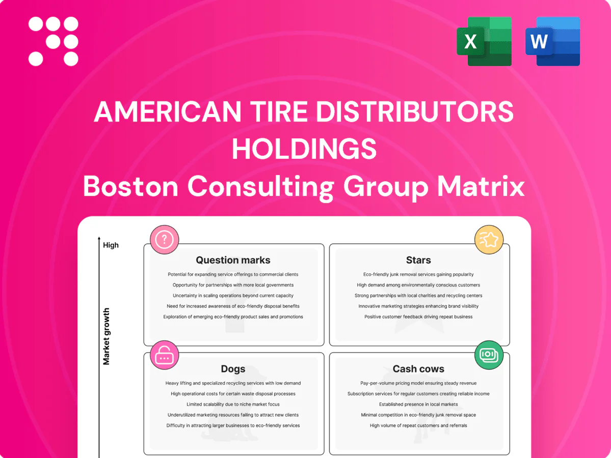 American Tire Distributors Holdings Boston Consulting Group Matrix
