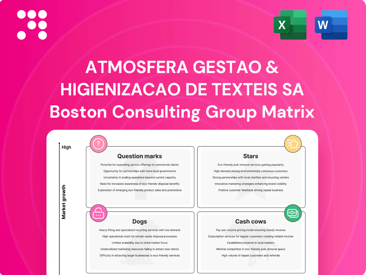 Atmosfera Gestao & Higienizacao de Texteis SA Boston Consulting Group Matrix