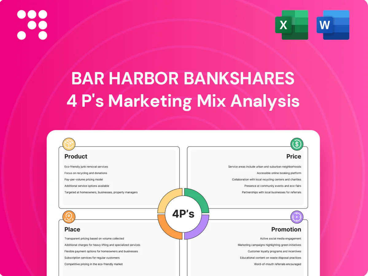 Bar Harbor Bankshares Marketing Mix
