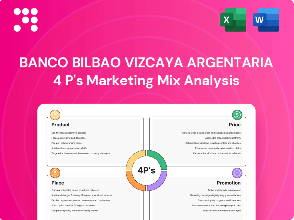 Banco Bilbao Vizcaya Argentaria Marketing Mix