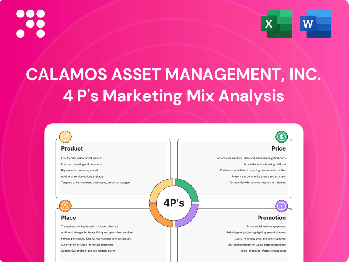 Calamos Asset Management, Inc. Marketing Mix