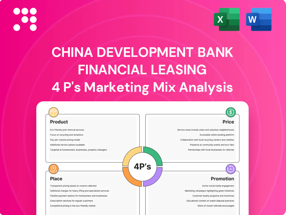 China Development Bank Financial Leasing Marketing Mix
