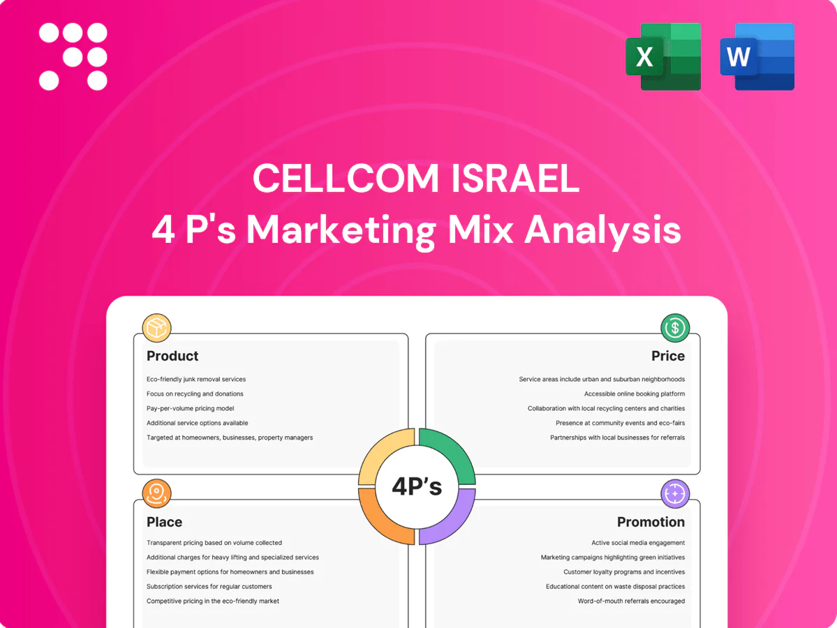 Cellcom Israel Marketing Mix