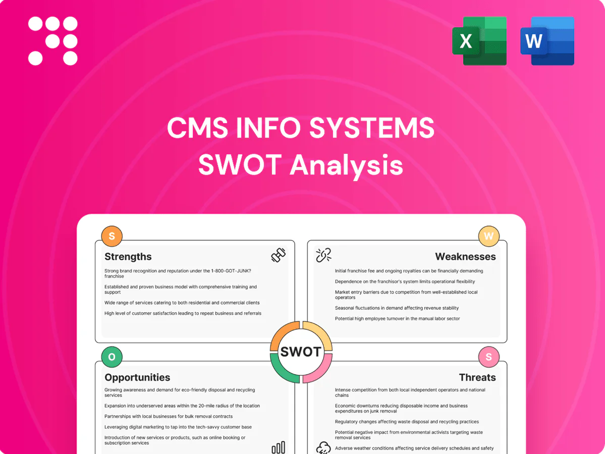CMS Info Systems SWOT Analysis