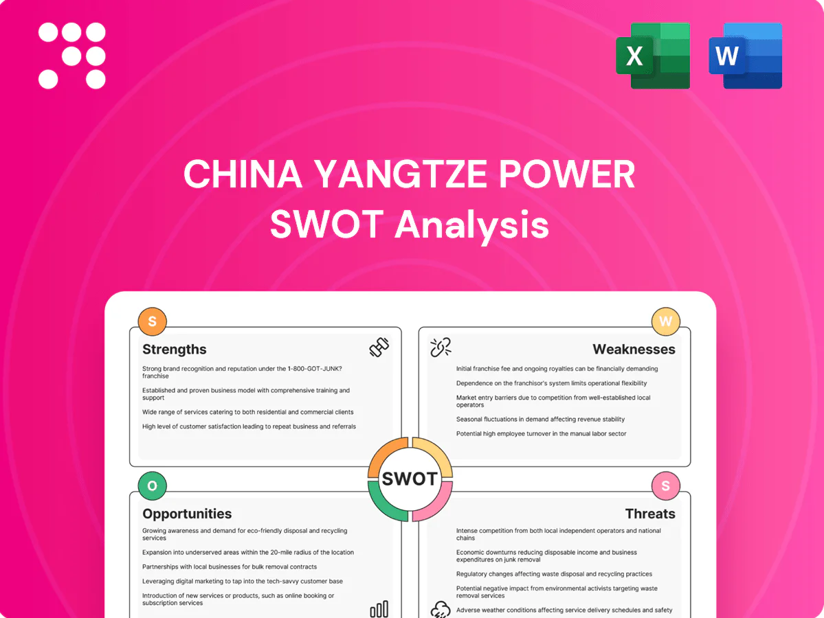 China Yangtze Power SWOT Analysis