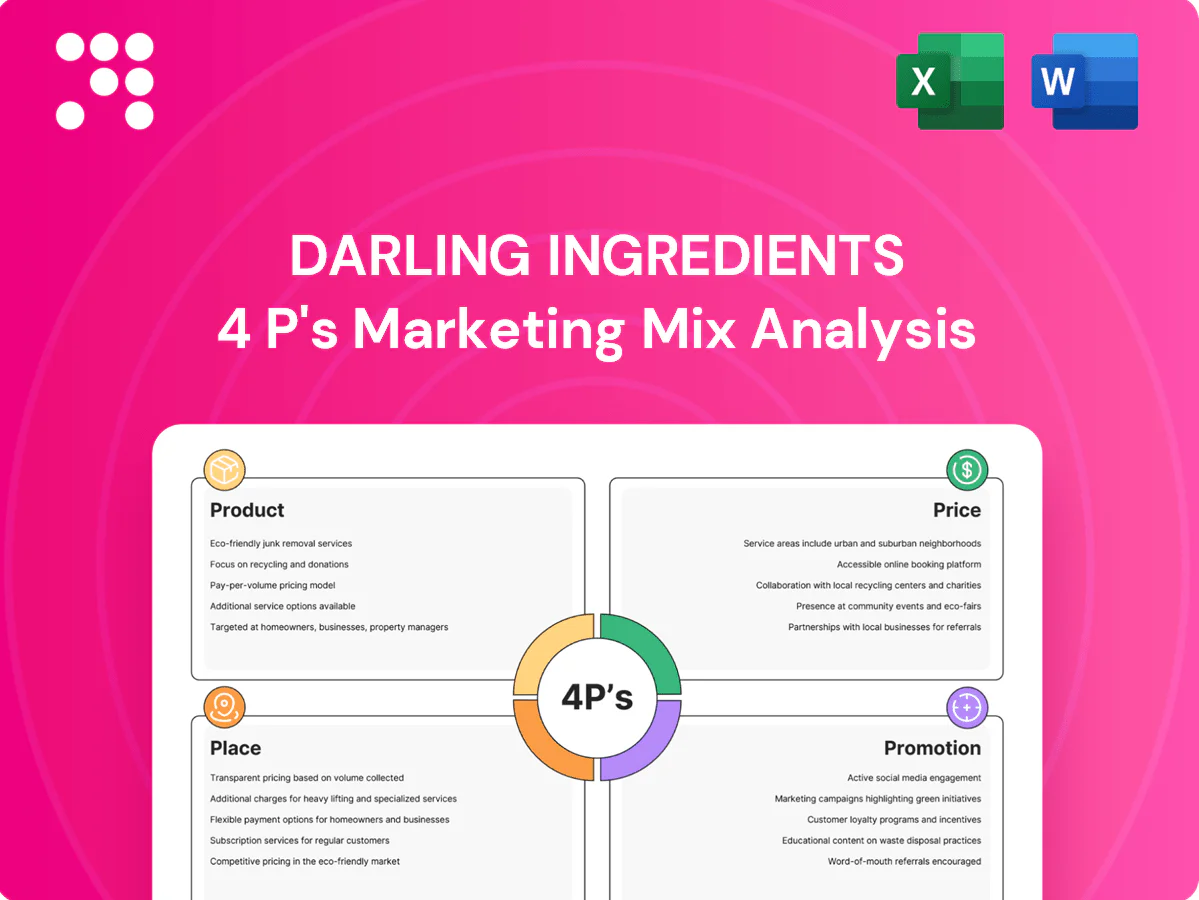 Darling Ingredients Marketing Mix
