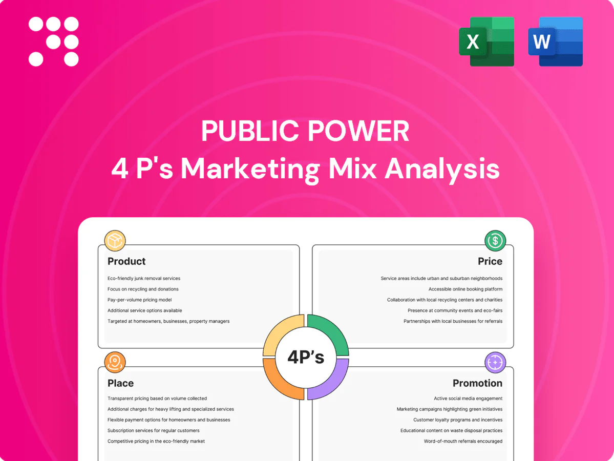 Public Power Marketing Mix