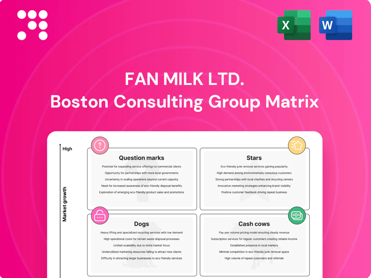 Fan Milk Ltd. Boston Consulting Group Matrix