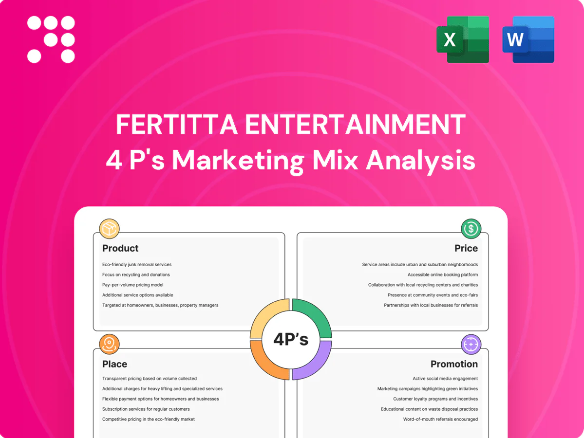 Fertitta Entertainment Marketing Mix
