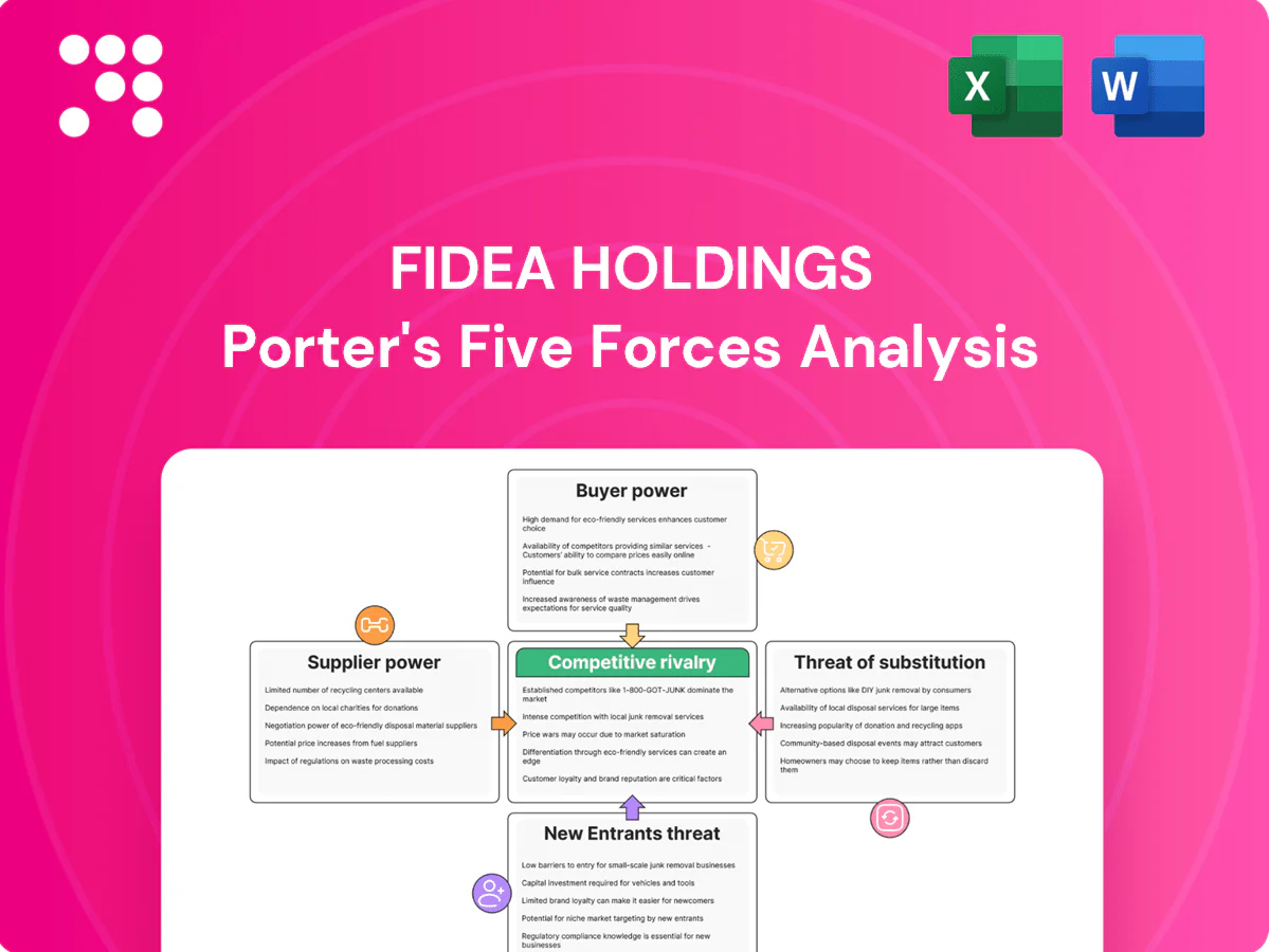 FIDEA Holdings Porter's Five Forces Analysis