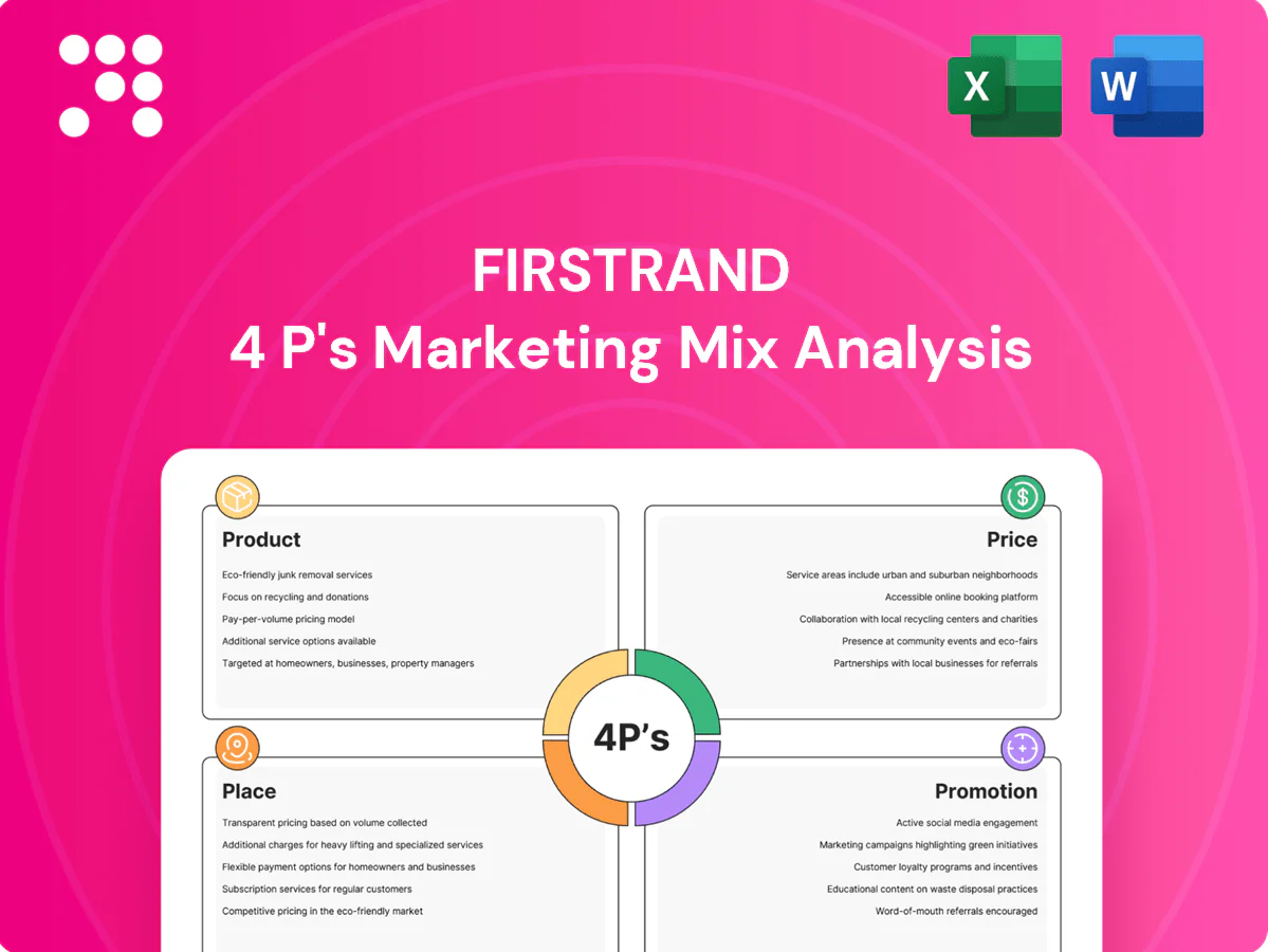 FirstRand Marketing Mix