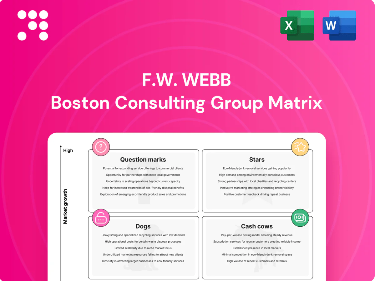 F.W. Webb Boston Consulting Group Matrix