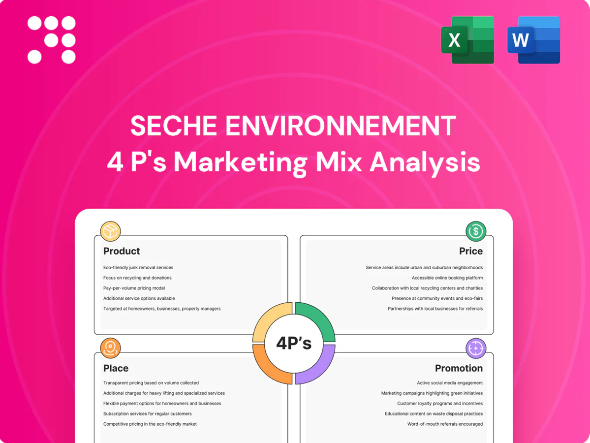 Seche Environnement Marketing Mix