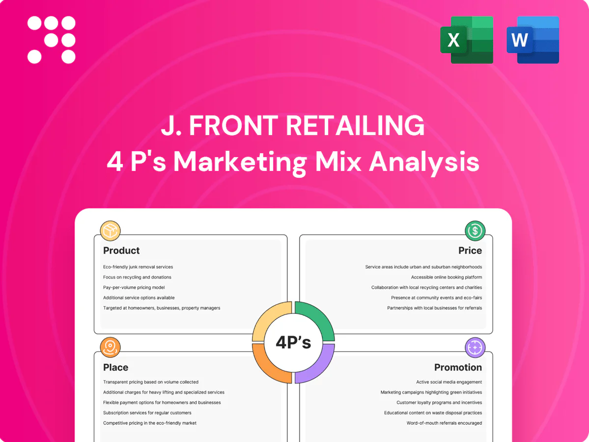 J. Front Retailing Marketing Mix
