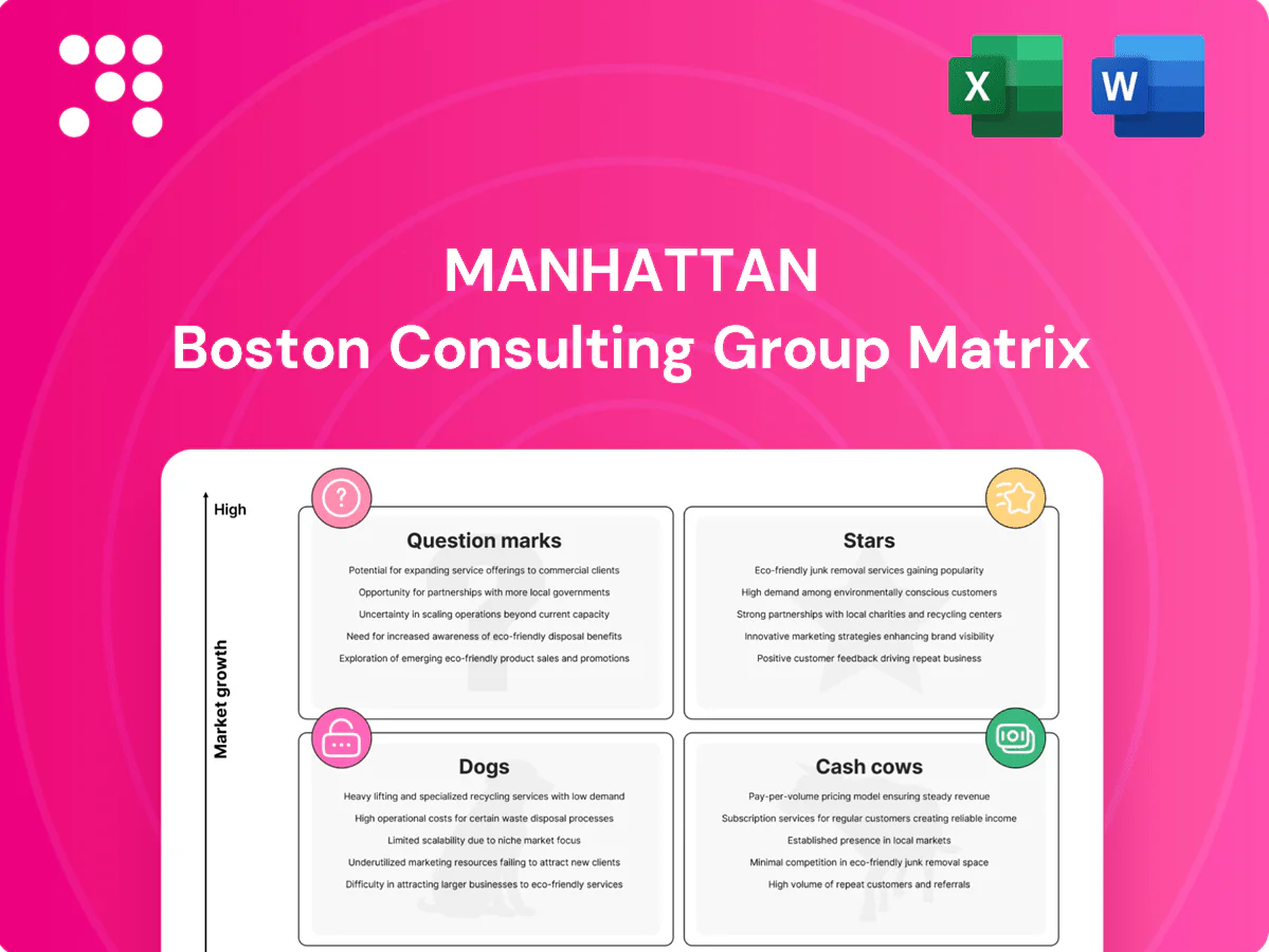 Manhattan Boston Consulting Group Matrix