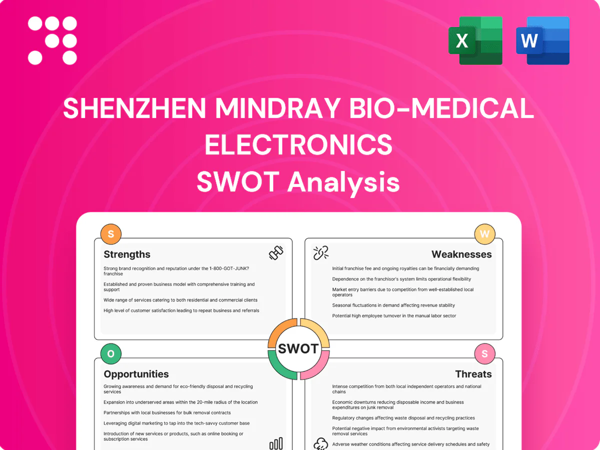 Shenzhen Mindray Bio-Medical Electronics SWOT Analysis