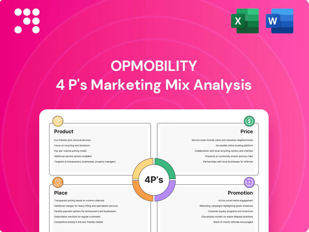 OPmobility Marketing Mix