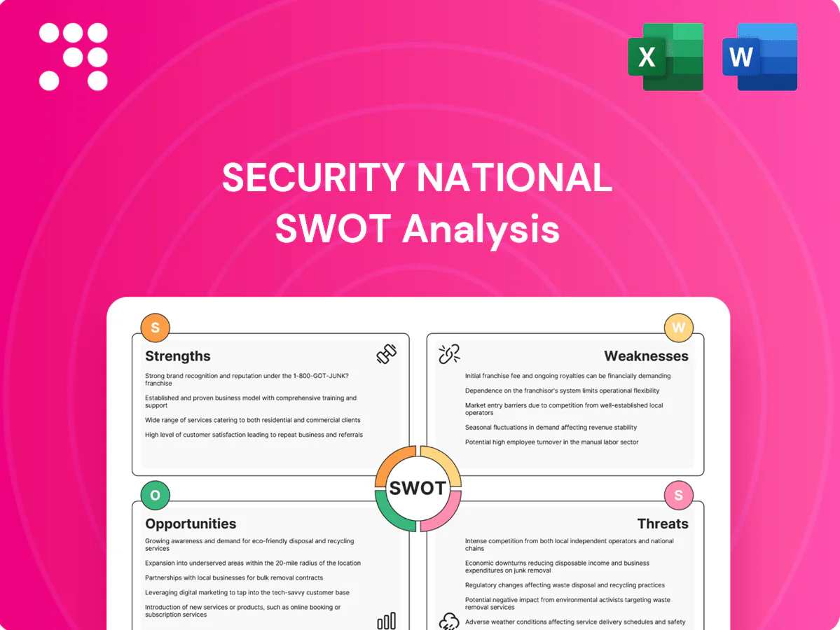 Security National SWOT Analysis