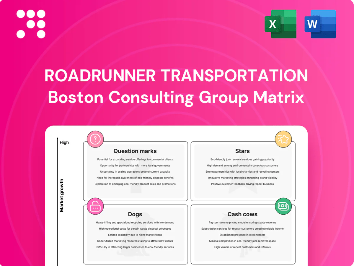 Roadrunner Transportation Boston Consulting Group Matrix