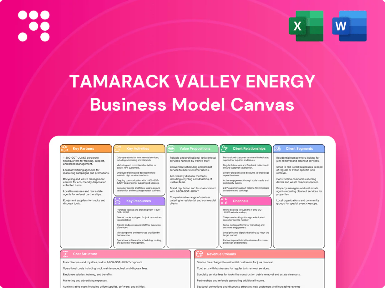 Tamarack Valley Energy Business Model Canvas
