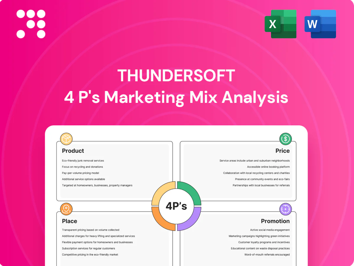 Thundersoft Marketing Mix