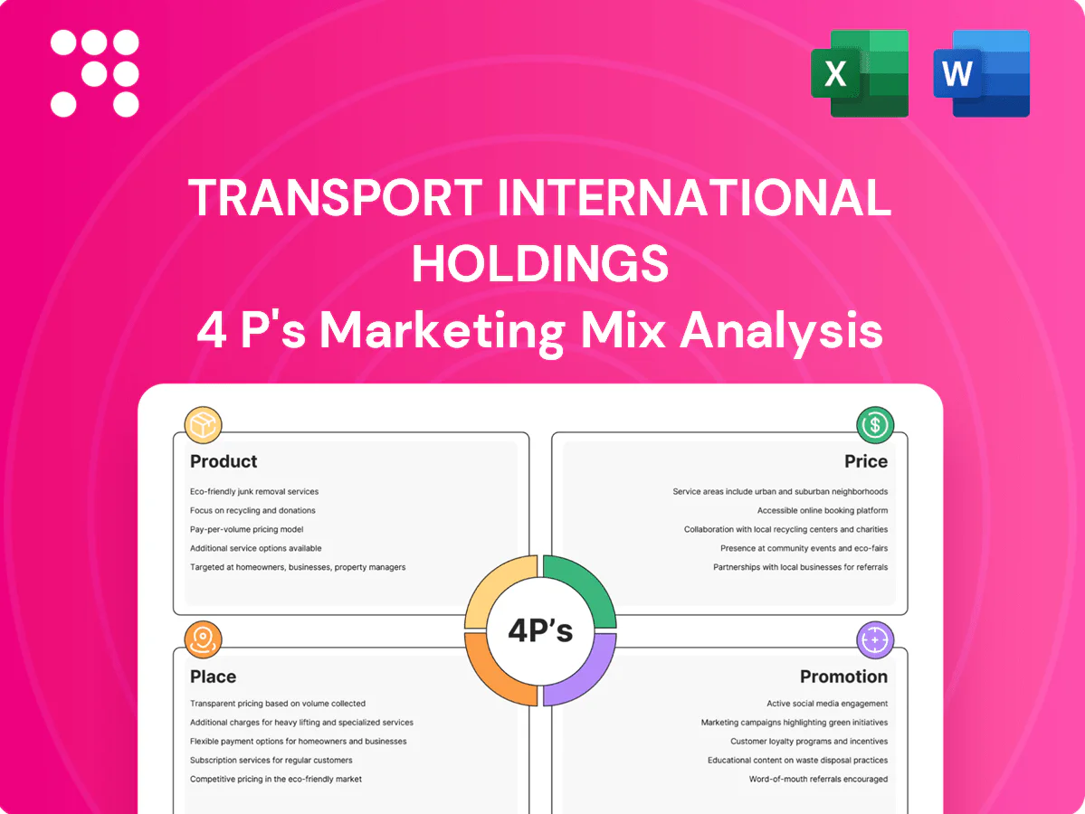Transport International Holdings Marketing Mix