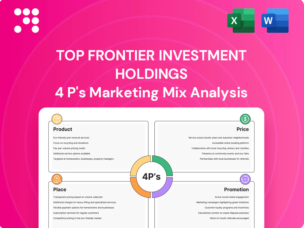 Top Frontier Investment Holdings Marketing Mix