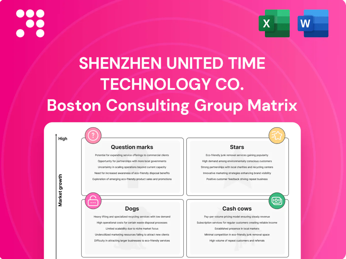 Shenzhen United Time Technology Co. Boston Consulting Group Matrix