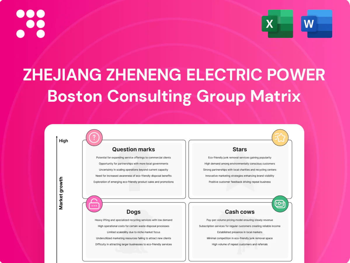 Zhejiang Zheneng Electric Power Boston Consulting Group Matrix